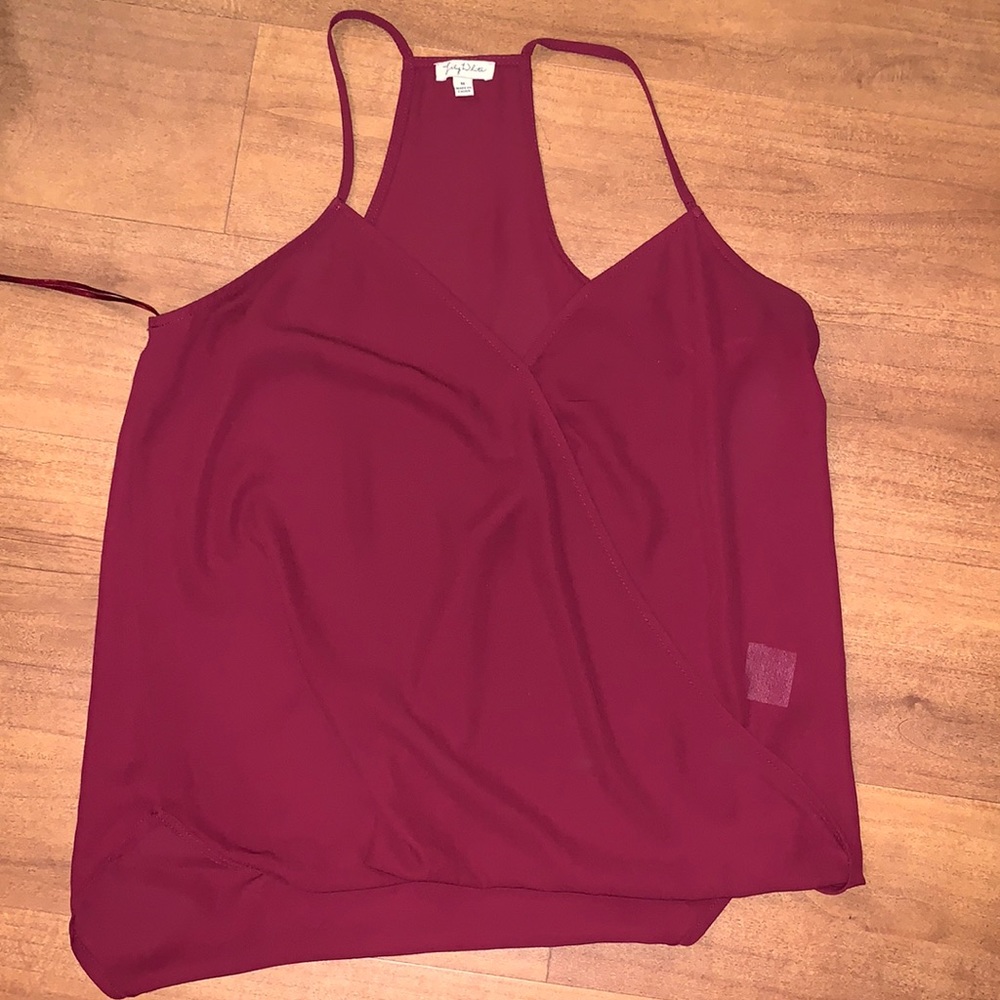 Chiffon Wrapped Tank Top